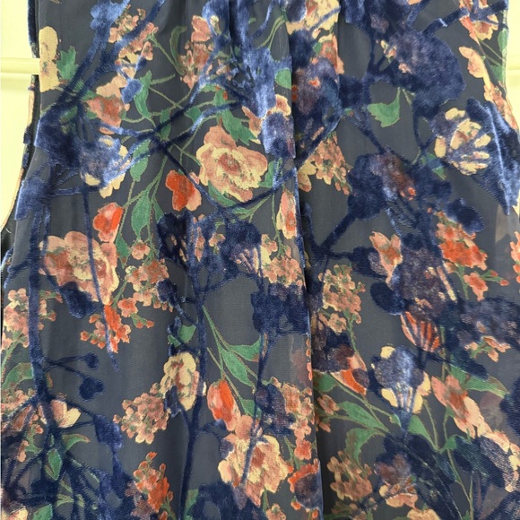 Tommy Hilfiger Sleeveless Floral Print Velvet Burnout Dress Size 4 EUC - Picture 11 of 12